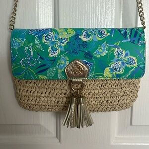 NWT Lilly Pulitzer crossbody with gold chain